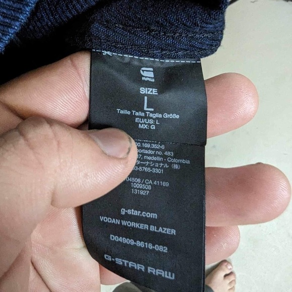 G-Star RAW Men’s Vodan Field Jacket Navy Utility Overshirt- Size Large - Picture 5 of 7